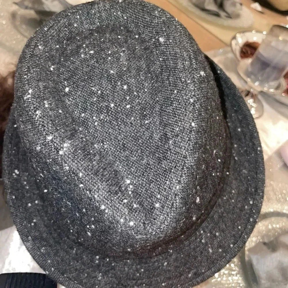 GREY TWEED FEDORA WALKING HAT - Picture 7 of 15